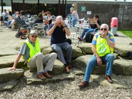 Club Council enjoying a restful afternoon with the children from Chernobyl  at Creep Crawlies in York.